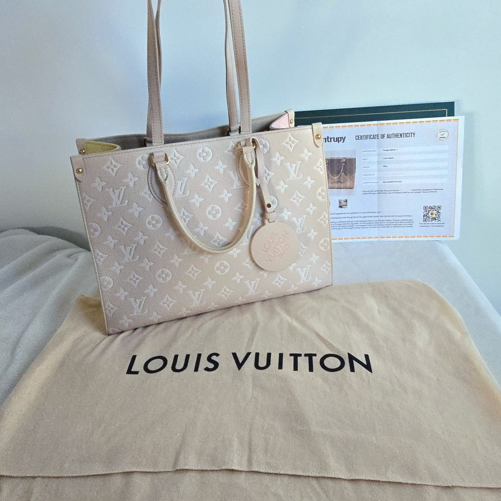 AUTHENTIC Louis Vuitton OnTheGo MM Limited Edition Spring In The City Empreinte - Picture 2 of 15
